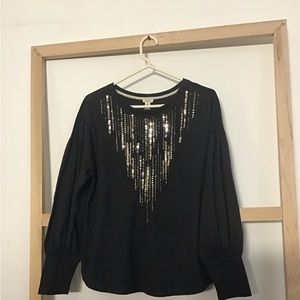 Black Anthropologie Tiny Long sleeve t-shirt NWT